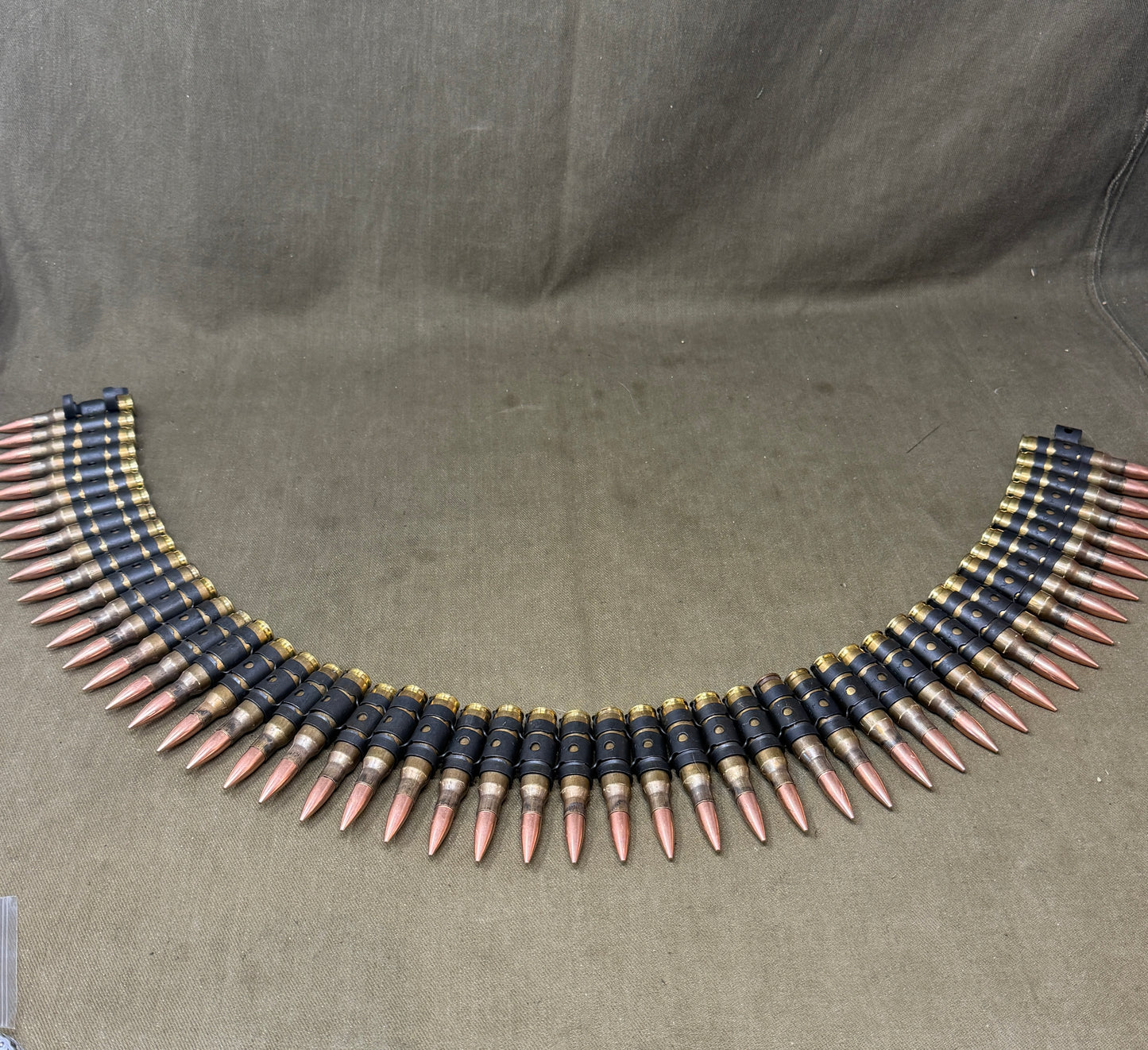 British Custom 7.62 x 51 GPMG Brass Cartridge Belts