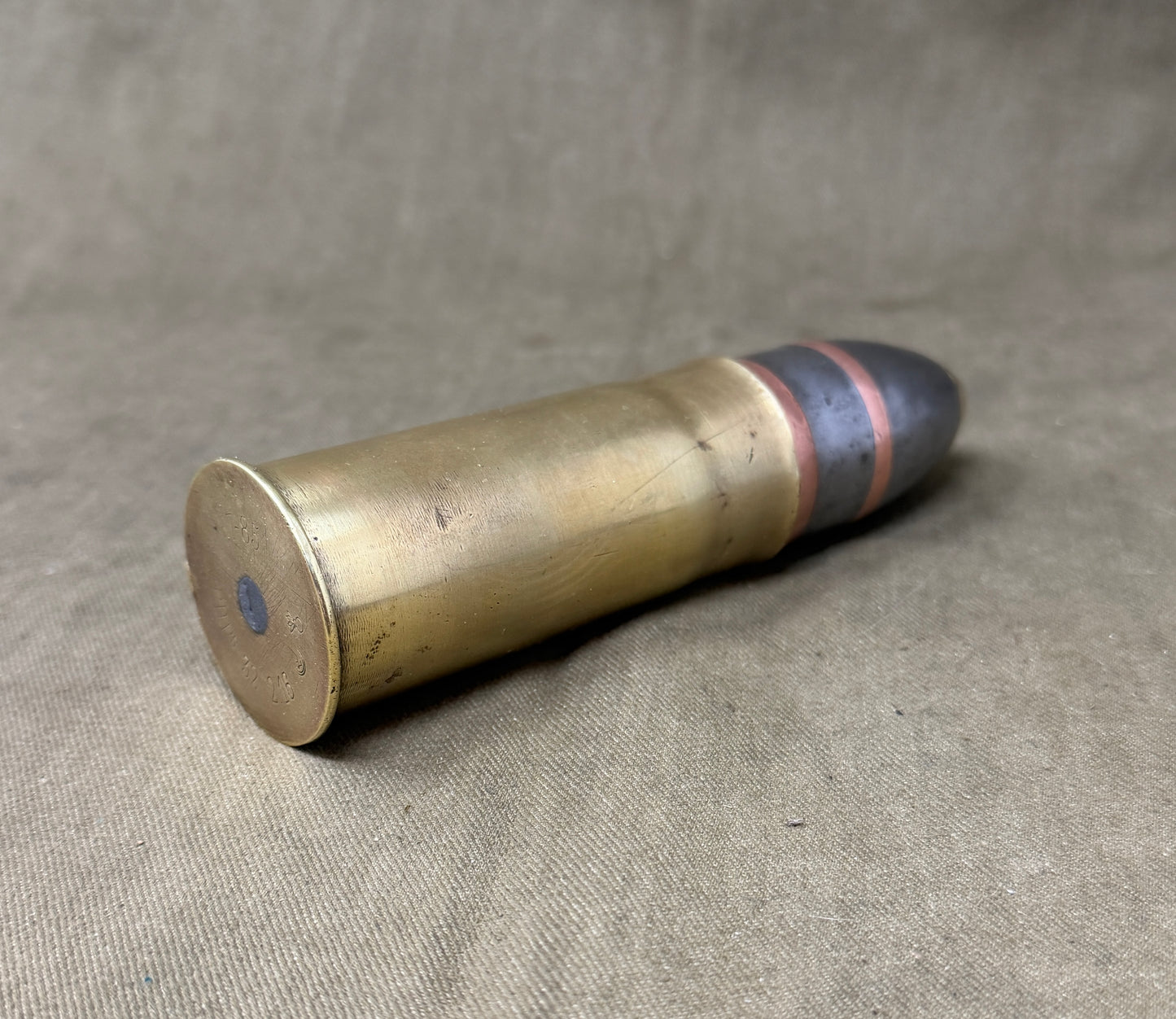 French WW1 37x85 Shell Case for the French 37mm Model 1885 cannon