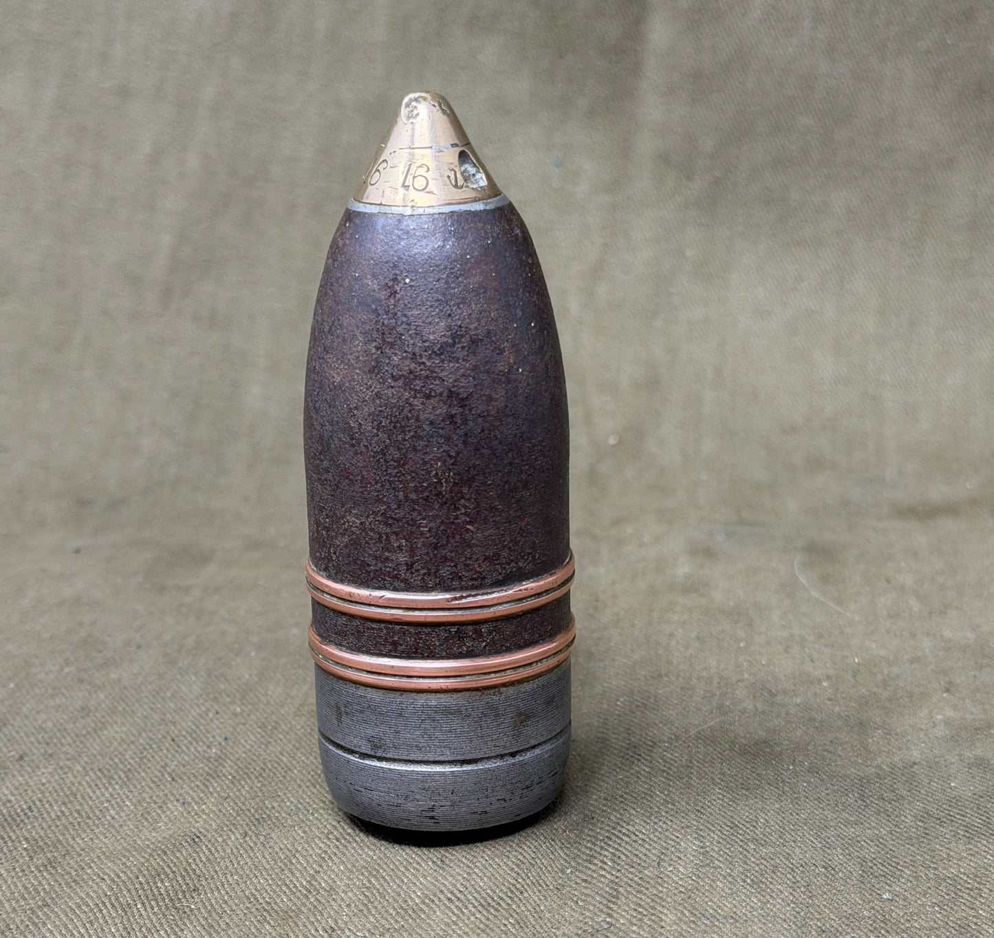 WW1 37mm Pom-Pom Projectile – Inert Boer War / Great War Era Display Piece