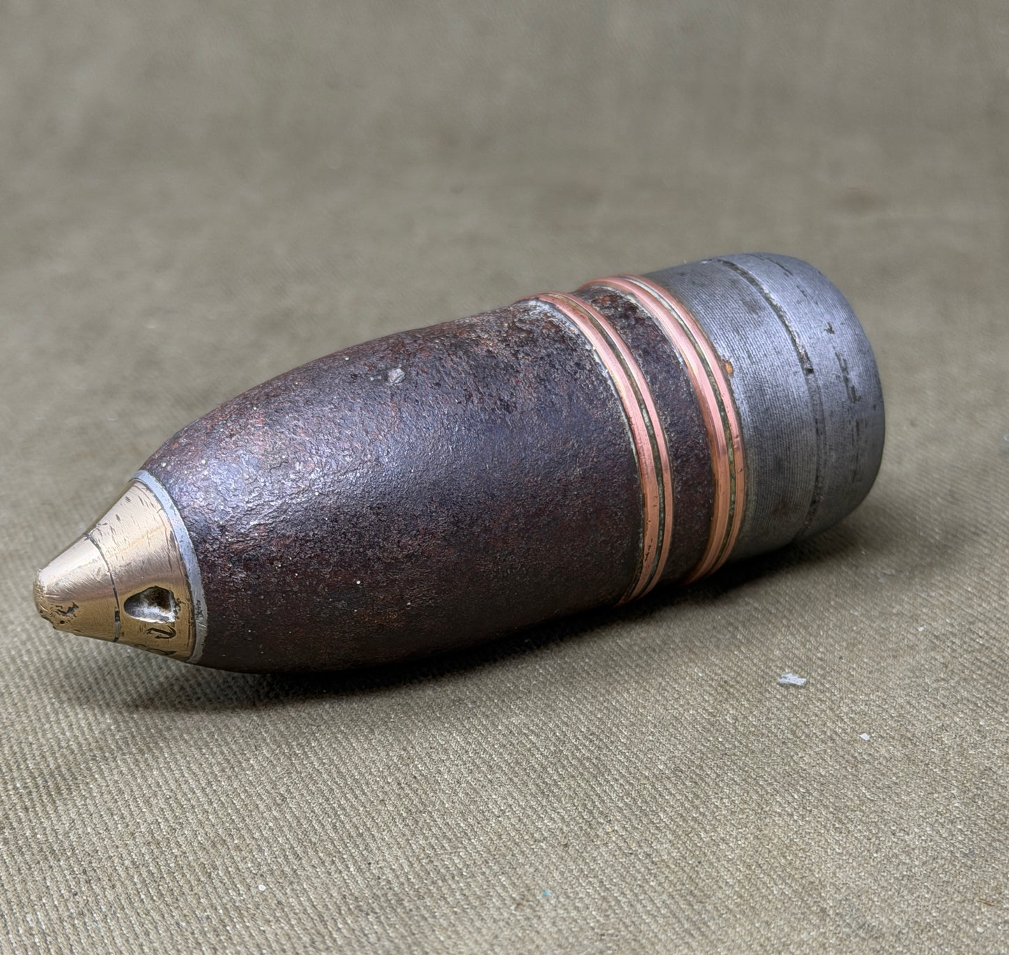 WW1 37mm Pom-Pom Projectile – Inert Boer War / Great War Era Display Piece