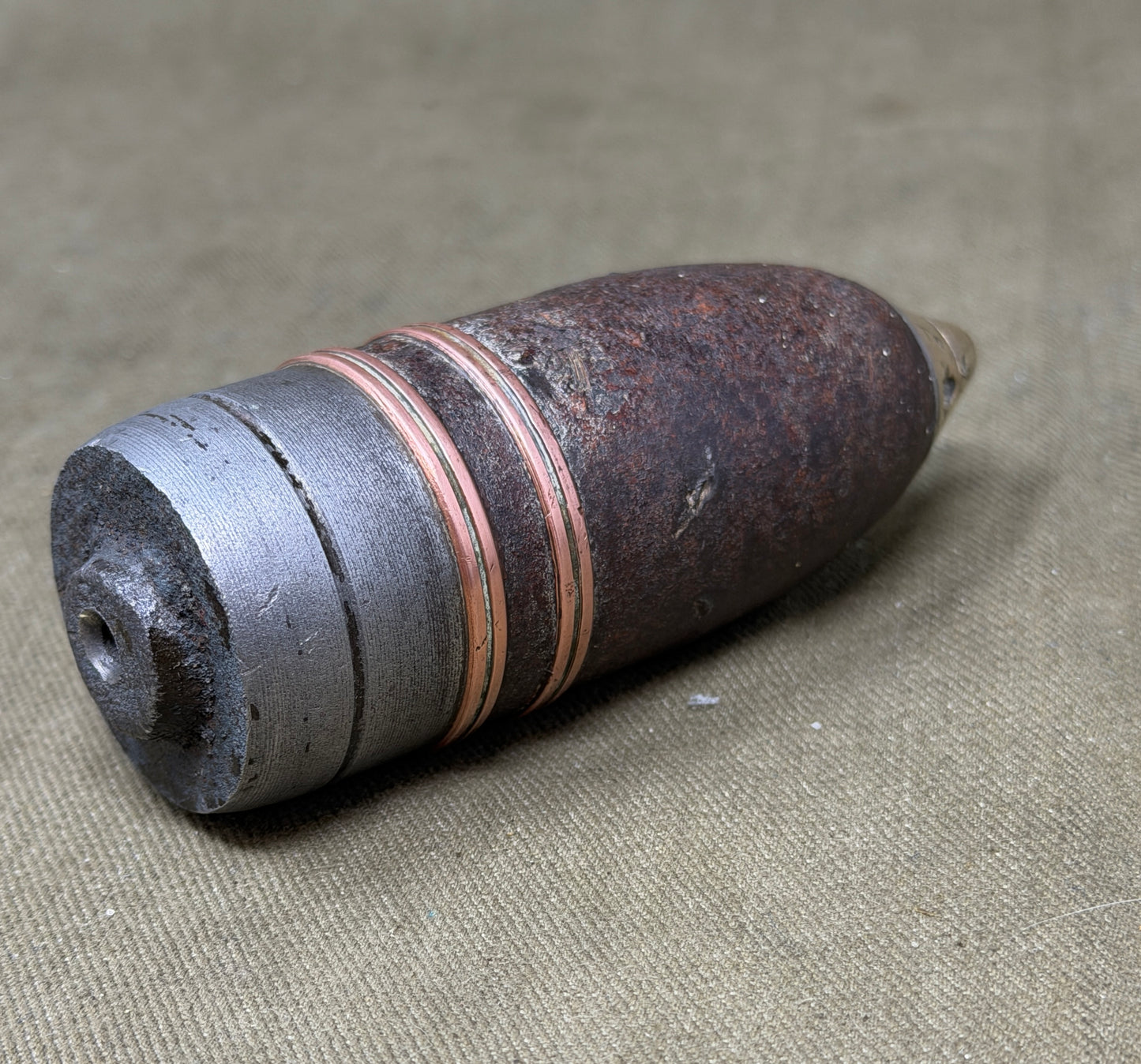 WW1 37mm Pom-Pom Projectile – Inert Boer War / Great War Era Display Piece