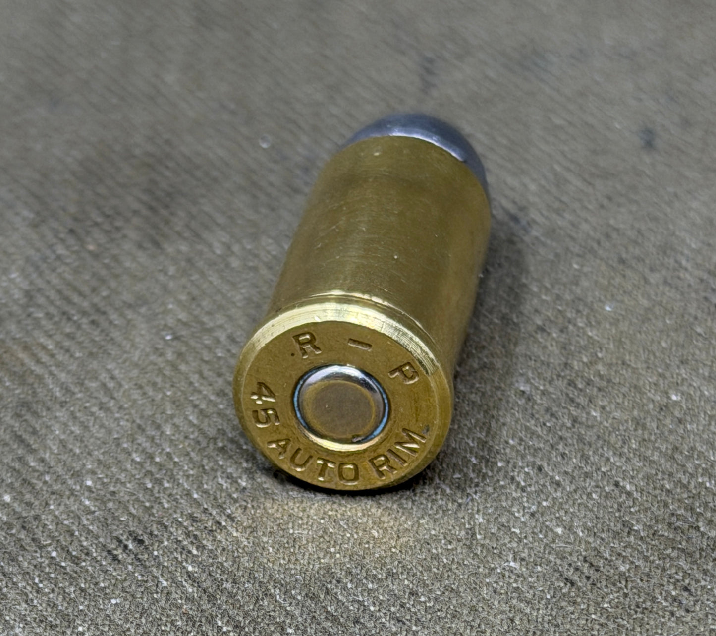 Inert .45 Auto Rimmed Cartridge – R-P Headstamp – Remington Peters