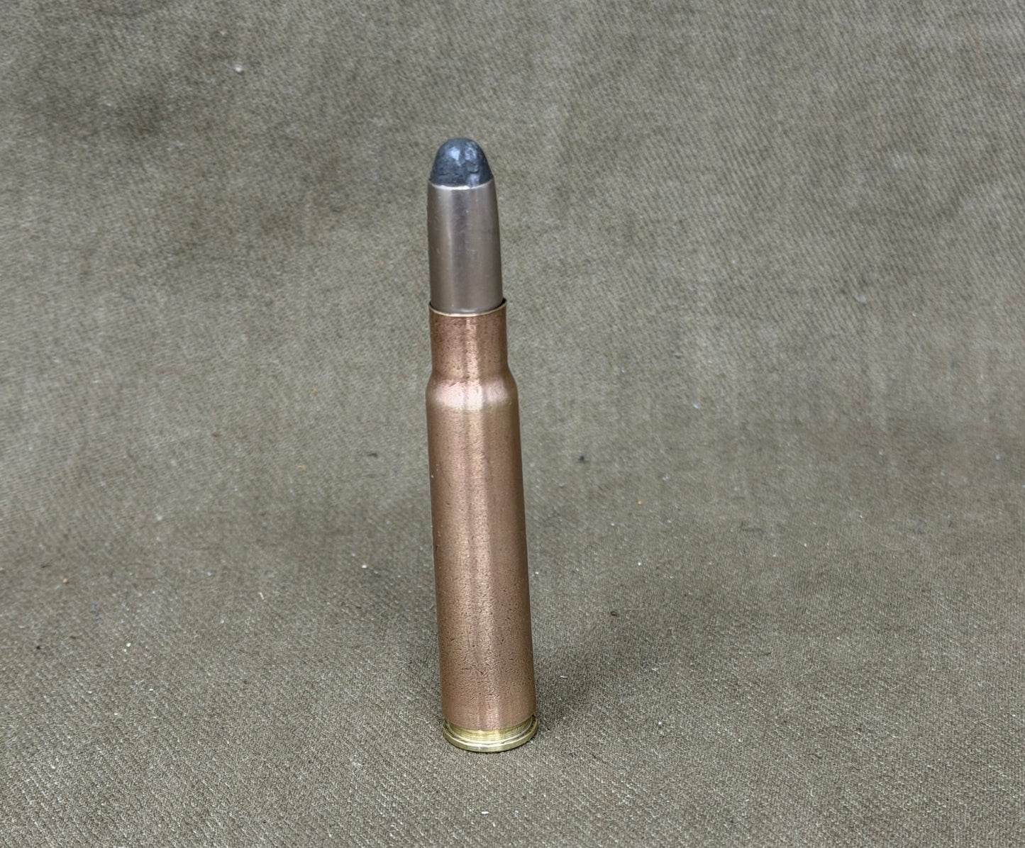 Inert DWM 8×56 M. Sch Cartridge – Nickel Lead-Tip Bullet