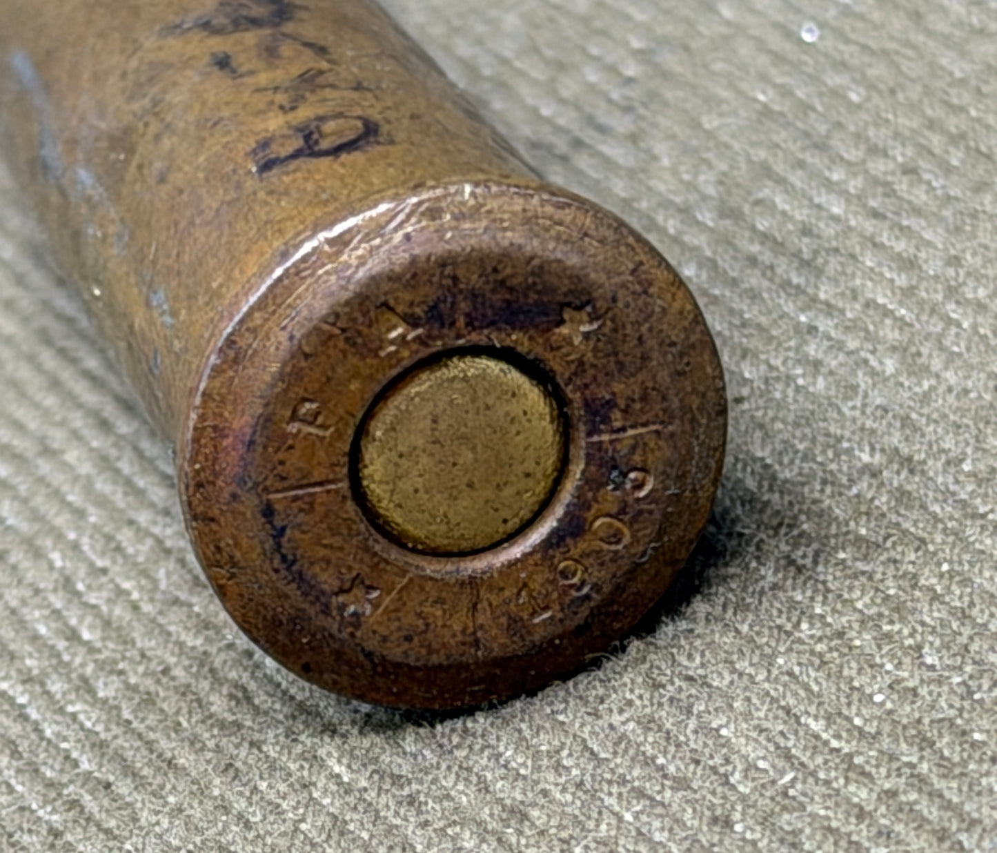 Original Excellent Condition INERT 8x60/56Rmm Kropatschek – ‘1903’ Headstamped Cartridge for Display