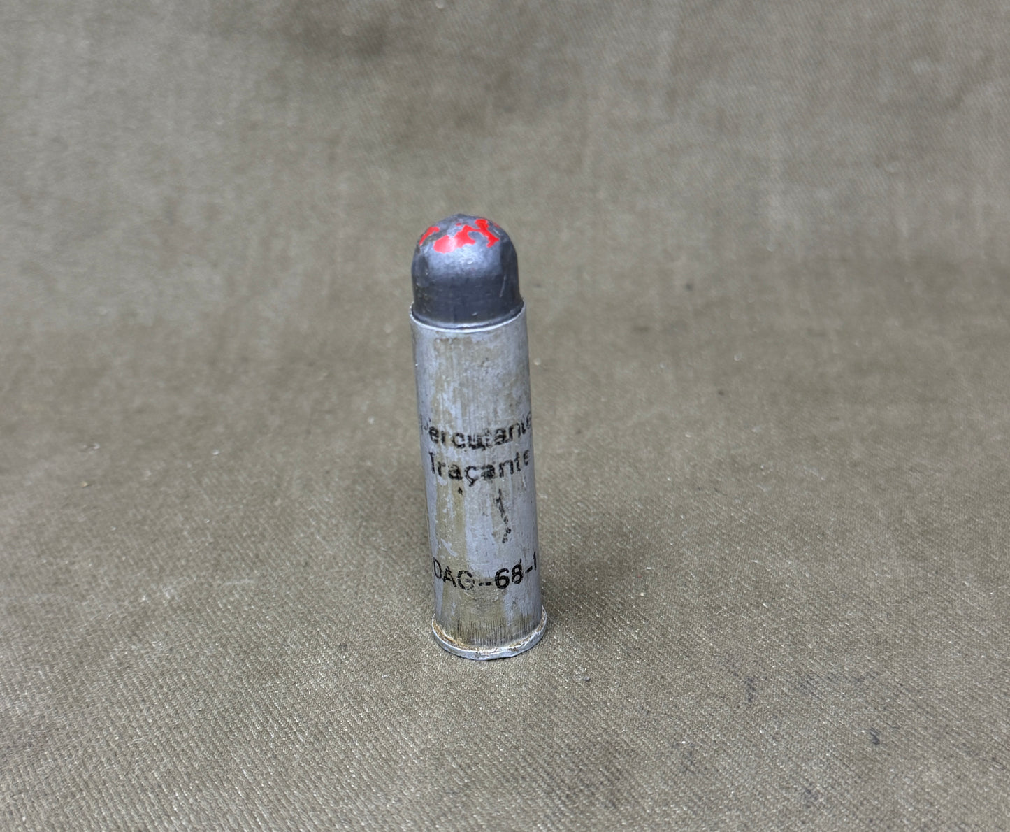 Inert 14.5 x 51R German Artillery Trainer Round DAG-68 Sub-Calibre Display Cartridge