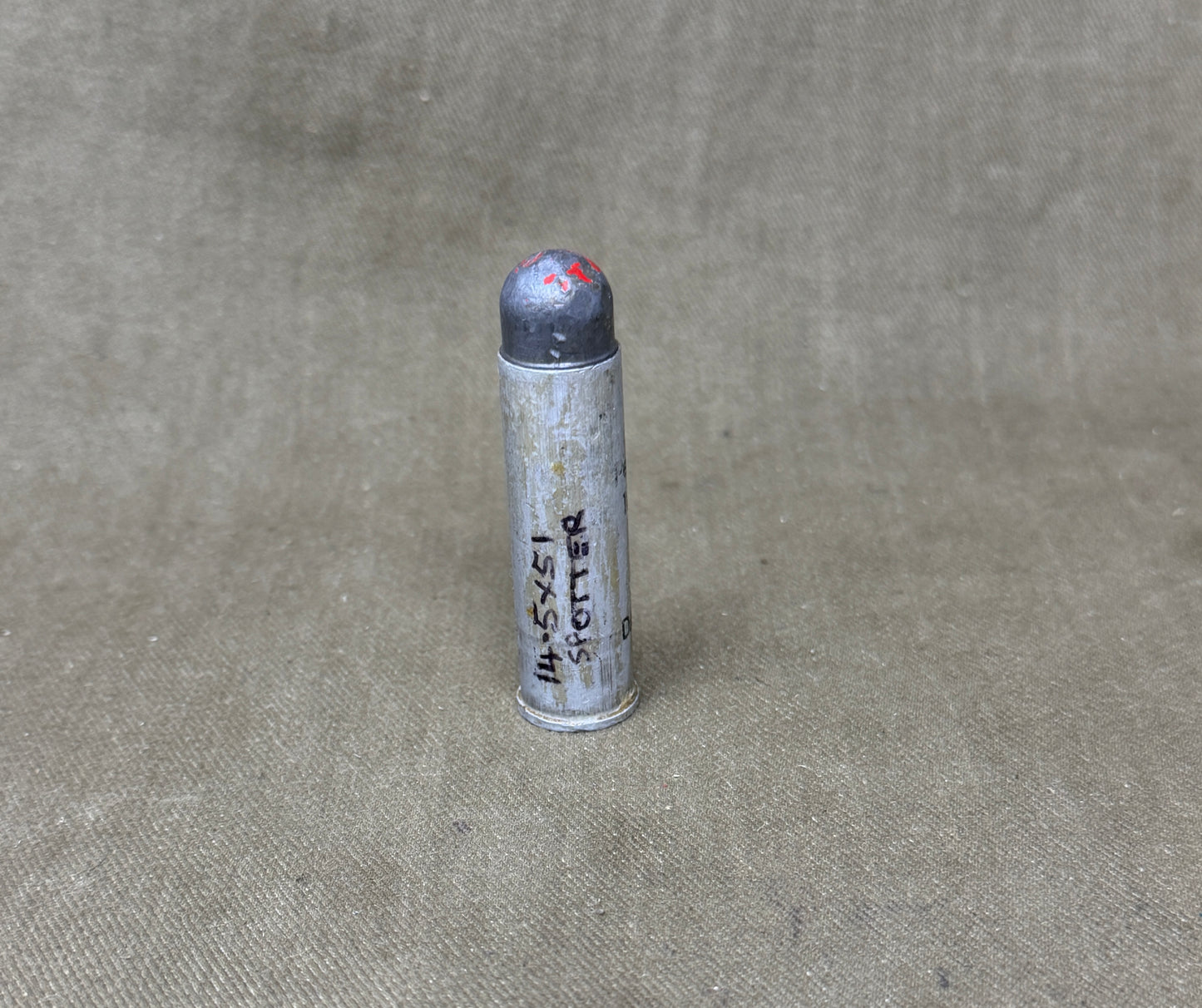 Inert 14.5 x 51R German Artillery Trainer Round DAG-68 Sub-Calibre Display Cartridge