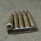 5 x Inert 7.92×57mm 1956 IDF Mauser Rounds on Original Stripper Clip – Deactivated Display Set