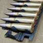 30 × Inert French 8×50mmR Lebel 1948 Rounds on Original 30-Round Hotchkiss Strip – Oil Injected Display Set
