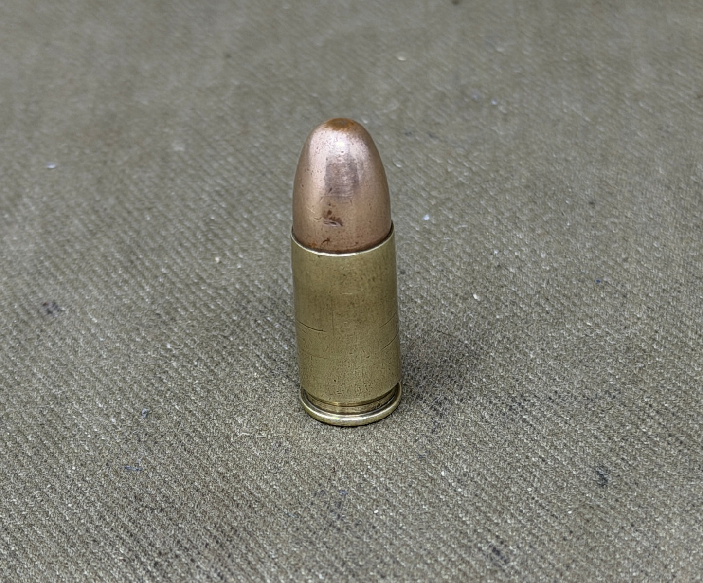 9mm INERT British 1942 HN - Royal Ordnance Factory, Hirwaun, S.Wales