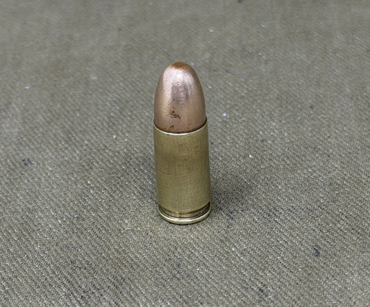 9mm INERT British 1942 HN - Royal Ordnance Factory, Hirwaun, S.Wales