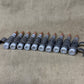 10 x 7.62mm British Military Drill Rounds in Original GPMG Link Belt – Inert Display Set