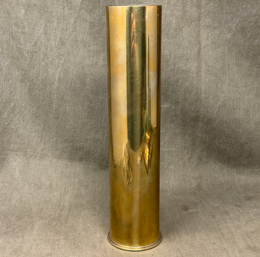 Original British BSA 3-Pounder Hotchkiss 47mm Brass Shell Case c1900–WW1