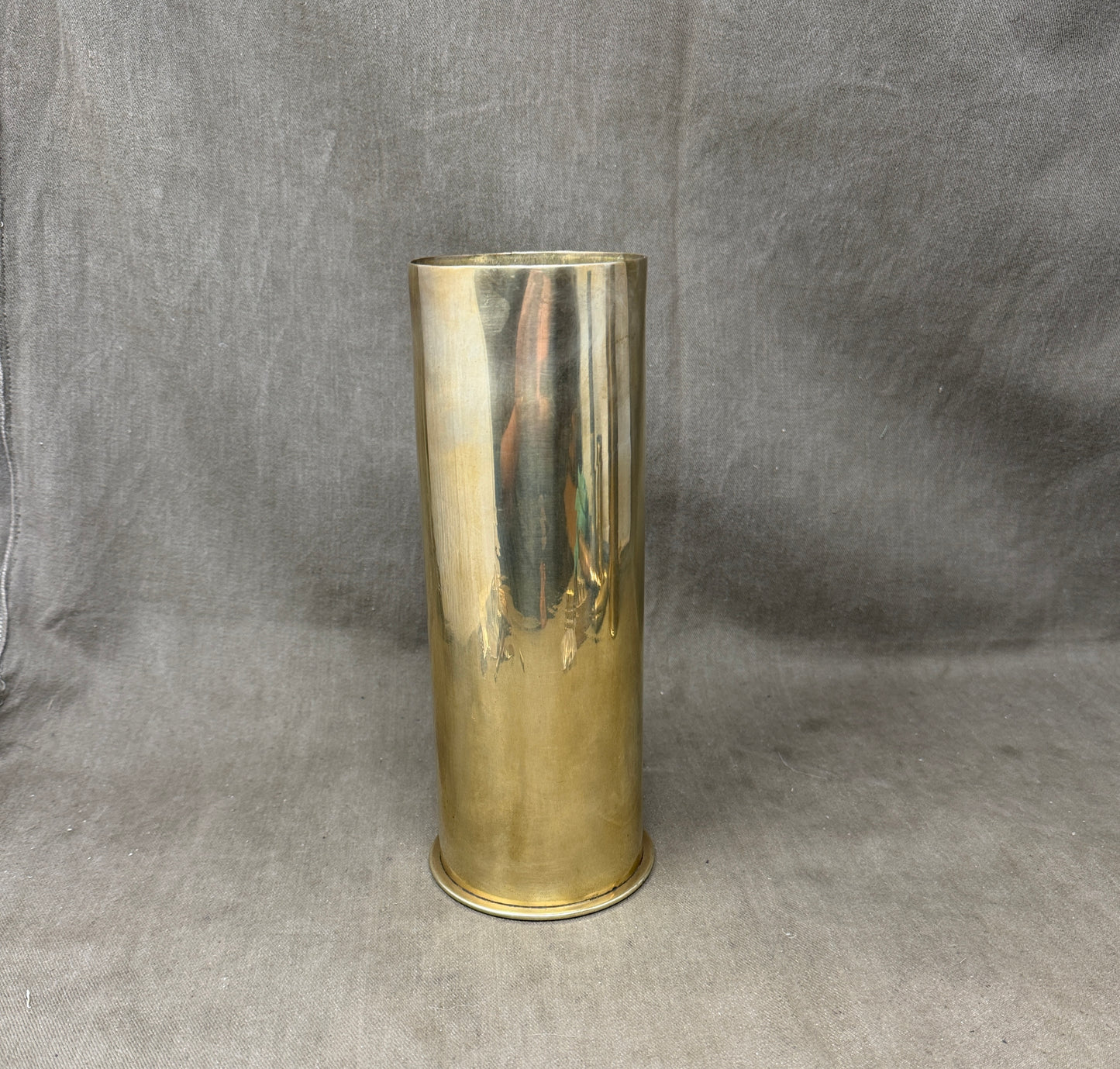 Original Imperial German WW1 Brass Artillery Shell Case Dated Nov 1917 – HL Marked