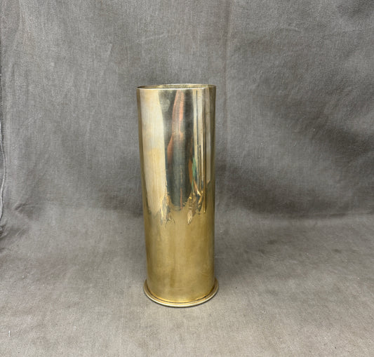 Original Imperial German WW1 Brass Artillery Shell Case Dated Nov 1917 – HL Marked