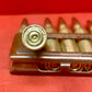 Original WWII 6 x 6.5mm Carcano Rounds in Clip (Inert)