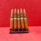 5 X Inert/ Display – .303 Lee Enfield Rounds 1945 In Charger Loading Clip