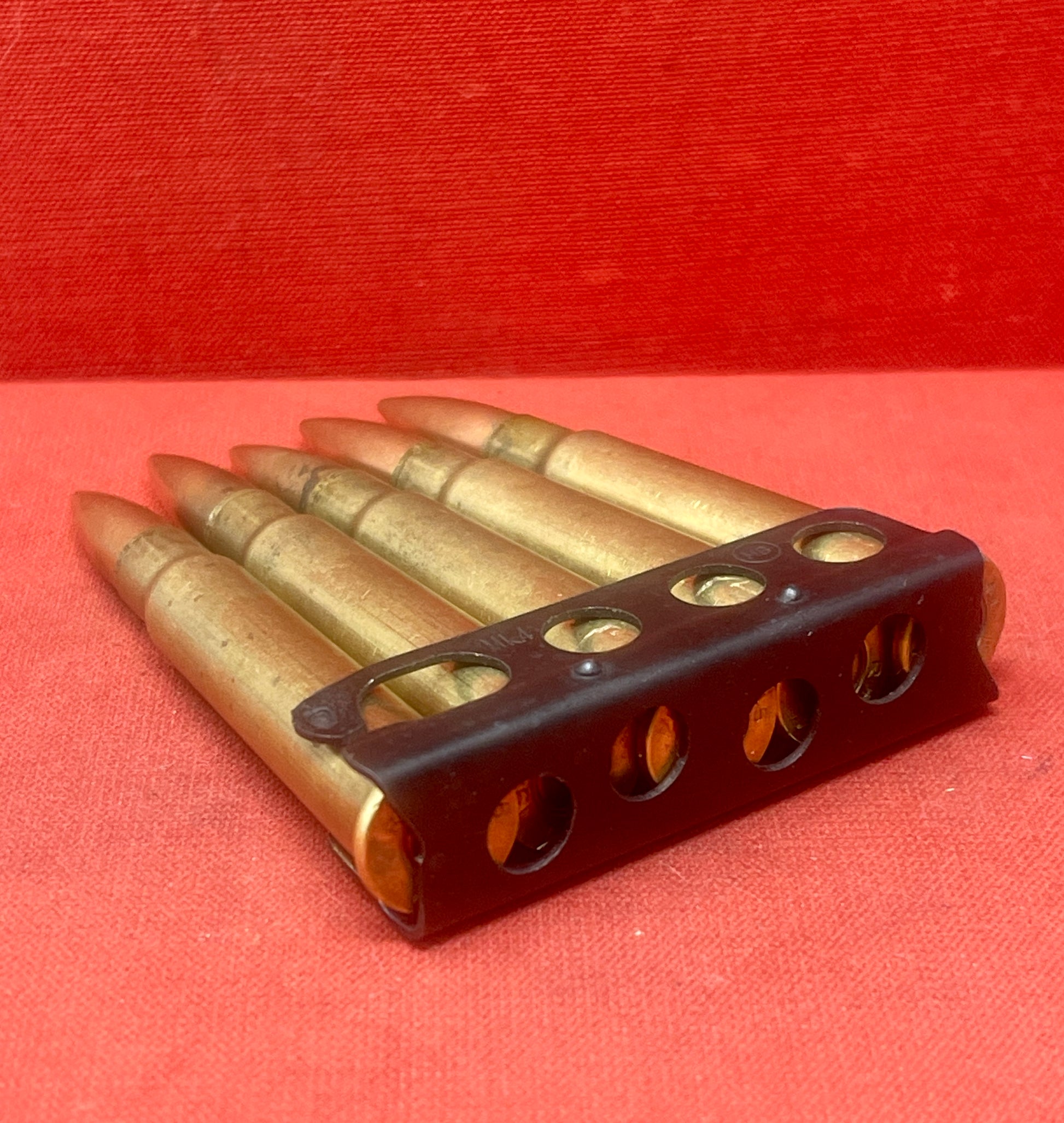  Original British Cartridge Carrier with 4 Chargers & 20 Inert .303 Rounds