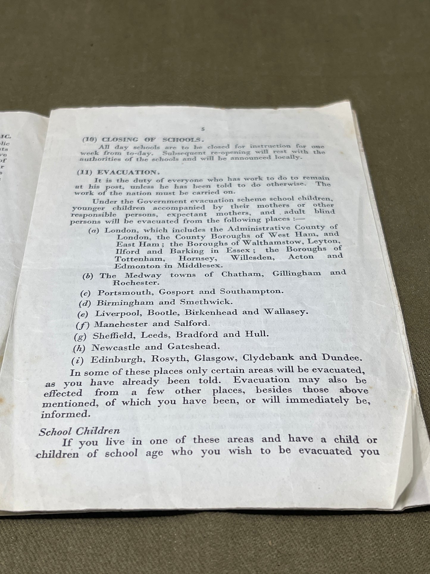 Original World War Two Home Office Booklet, 'Protection of Your Home Against Air Raids'