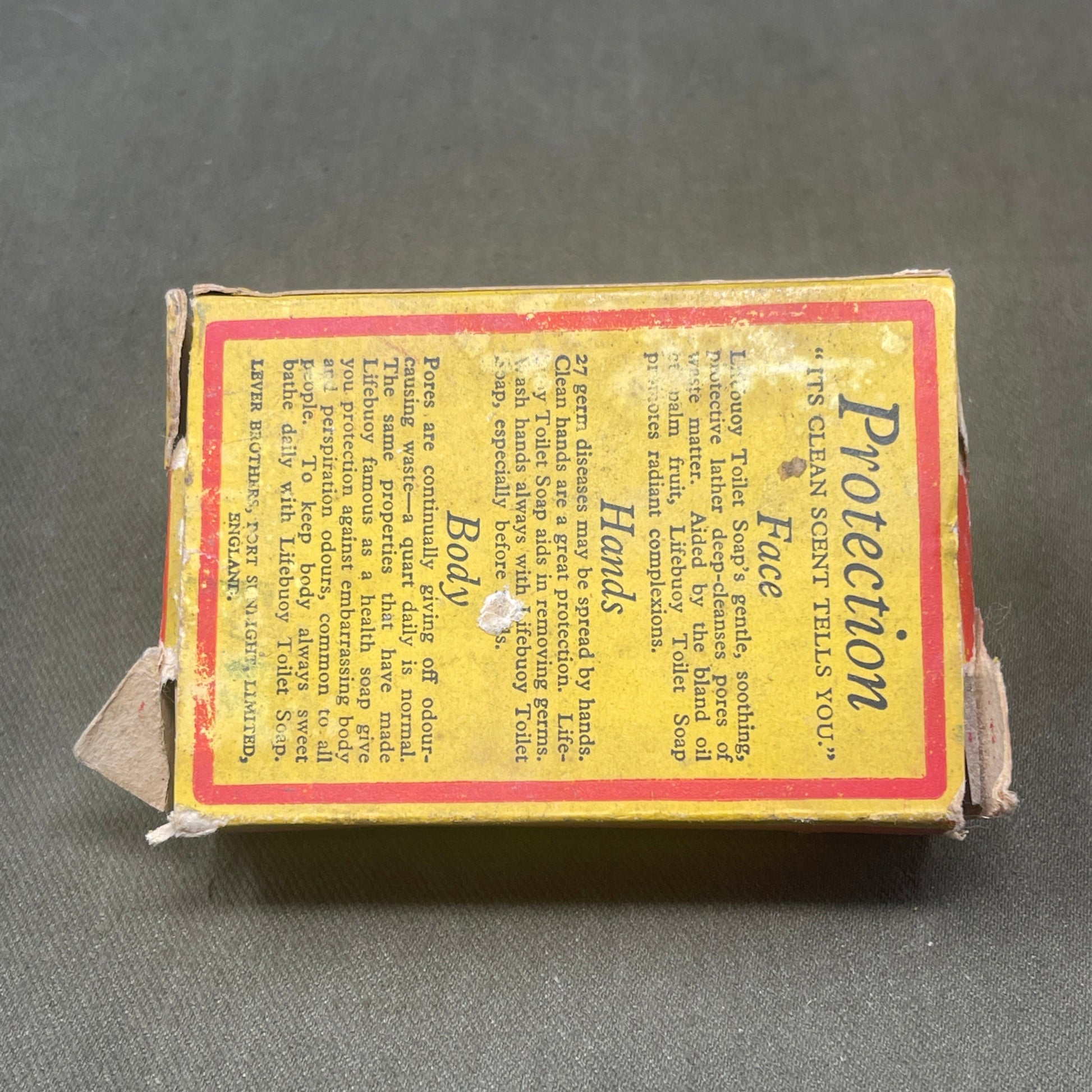 Original Circa 1940 Lifebuoy Toilet Soap