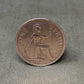 1944 King George VI Penny – Original British Coin in Excellent Condition