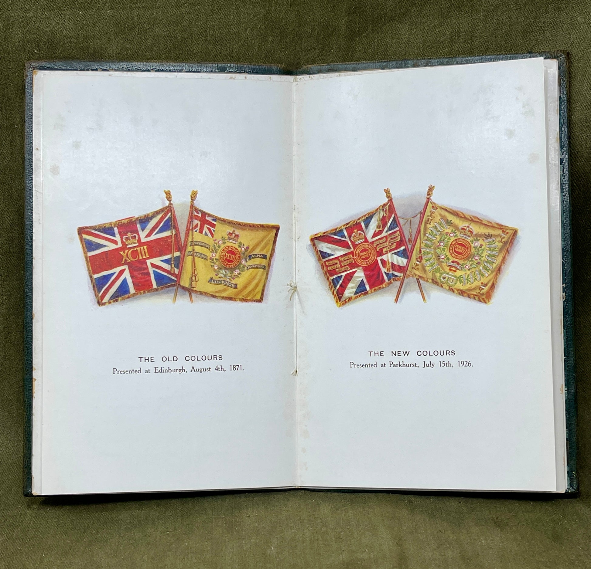 Original Official Program  Presentation of Colours to the 2nd Battalion The Argyll & Sutherland Highlanders 11.30am 15th July 1926