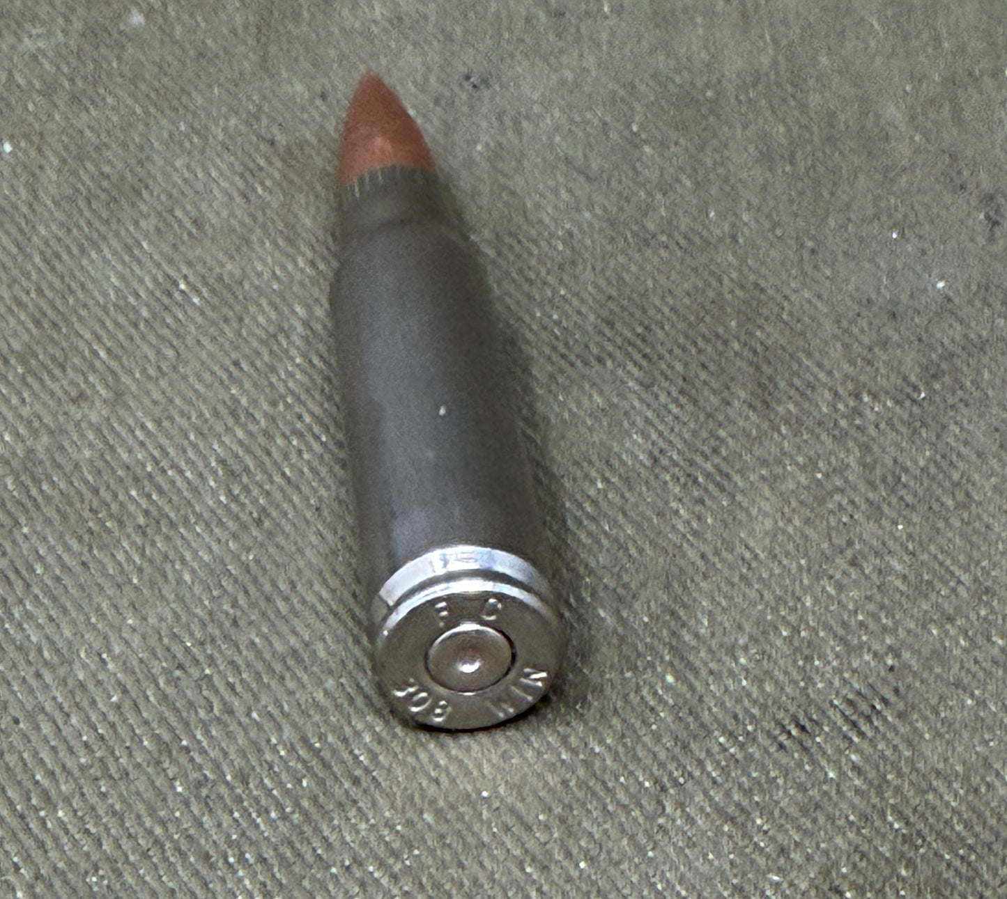 Inert .308 Winchester Chrome Cartridge – FC Headstamp – Display Round