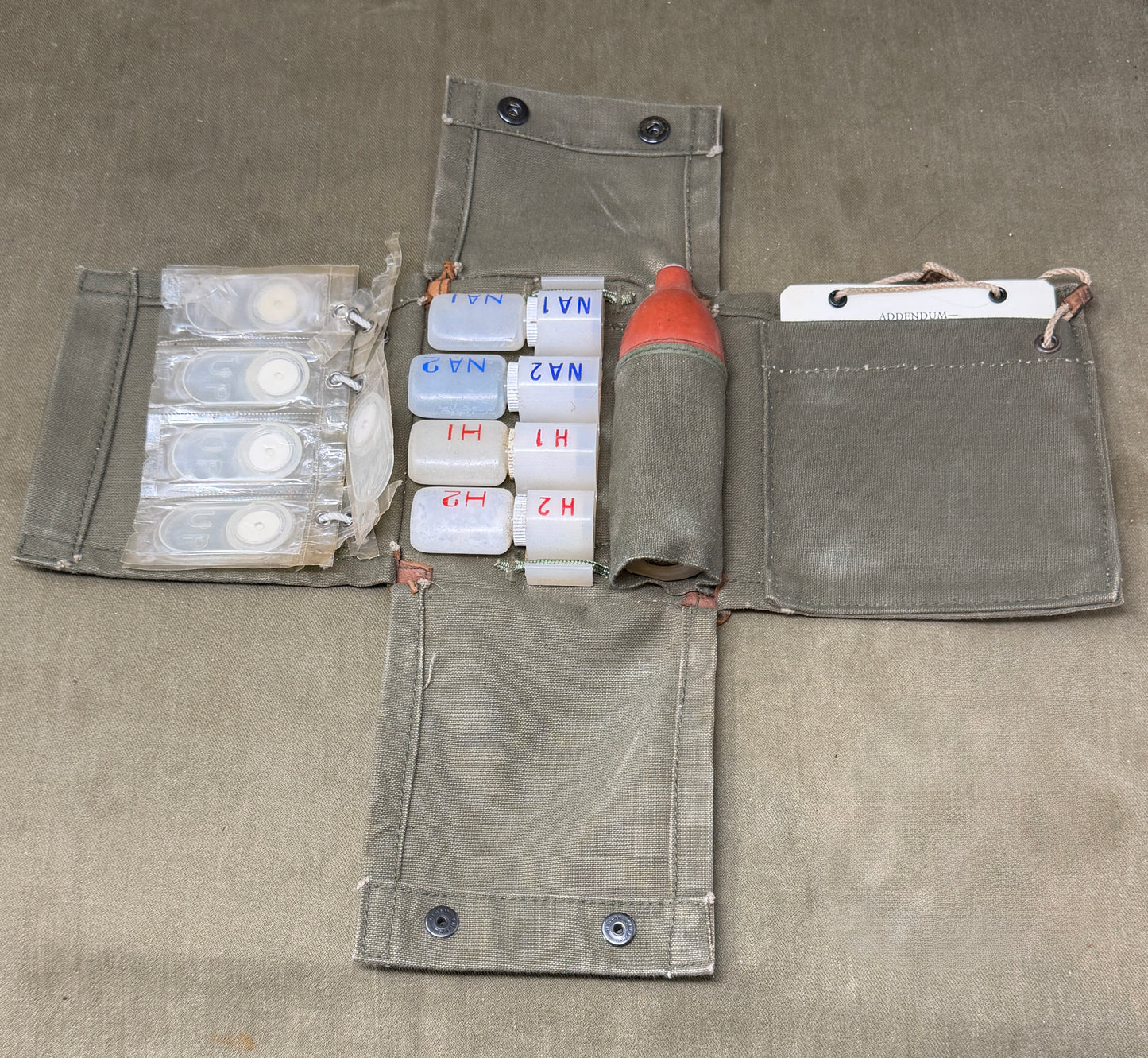 Original British Army RVD Residual Vapour Detector Kit – Excellent Condition