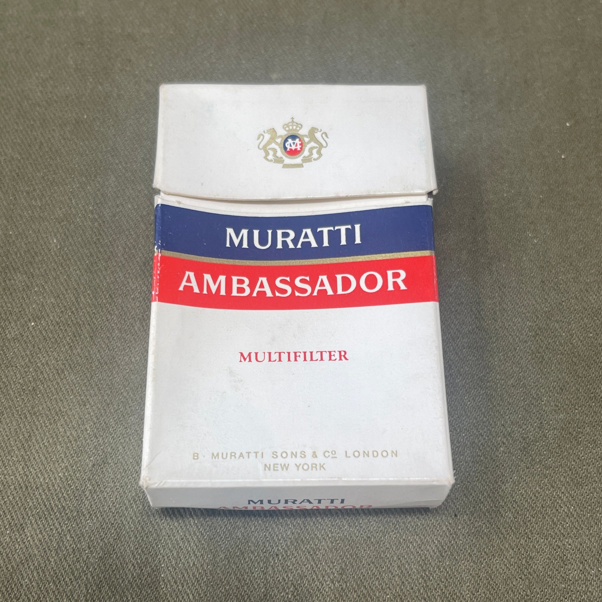 Vintage Packet Muratti Ambassador Cigarettes