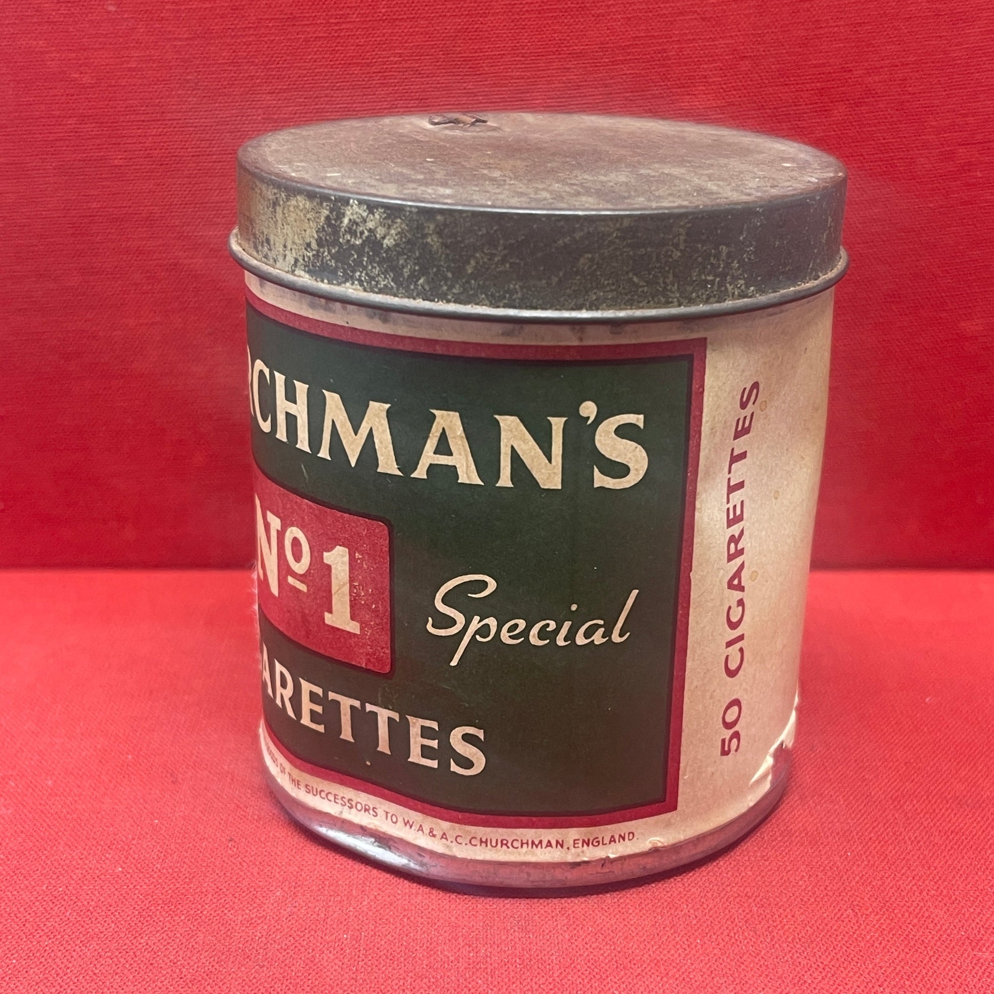 Sealed Tin Churchman's No 1 Special Cigarettes