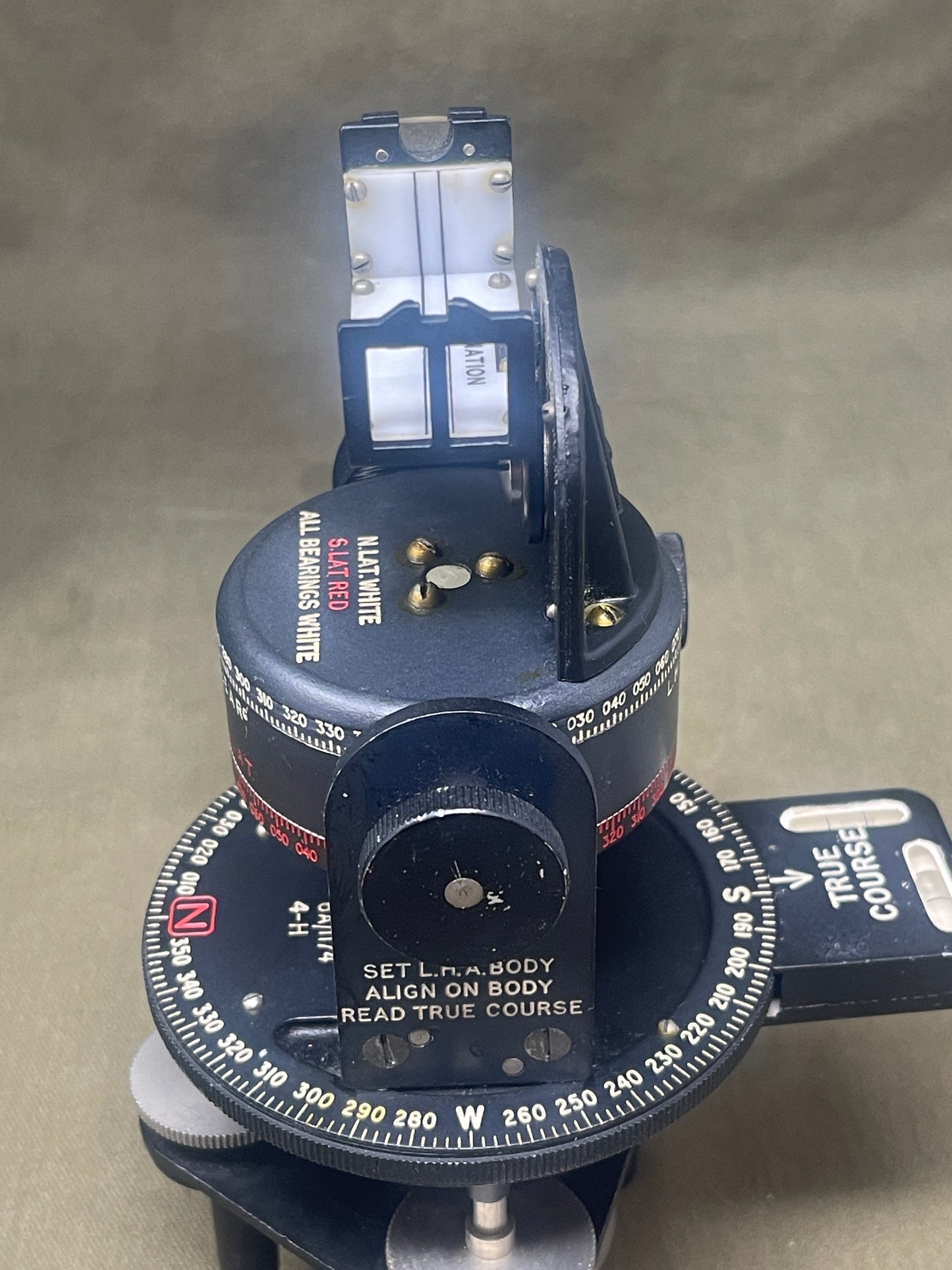 Royal Air Force RAF Astro Compass, Mk II, and Case