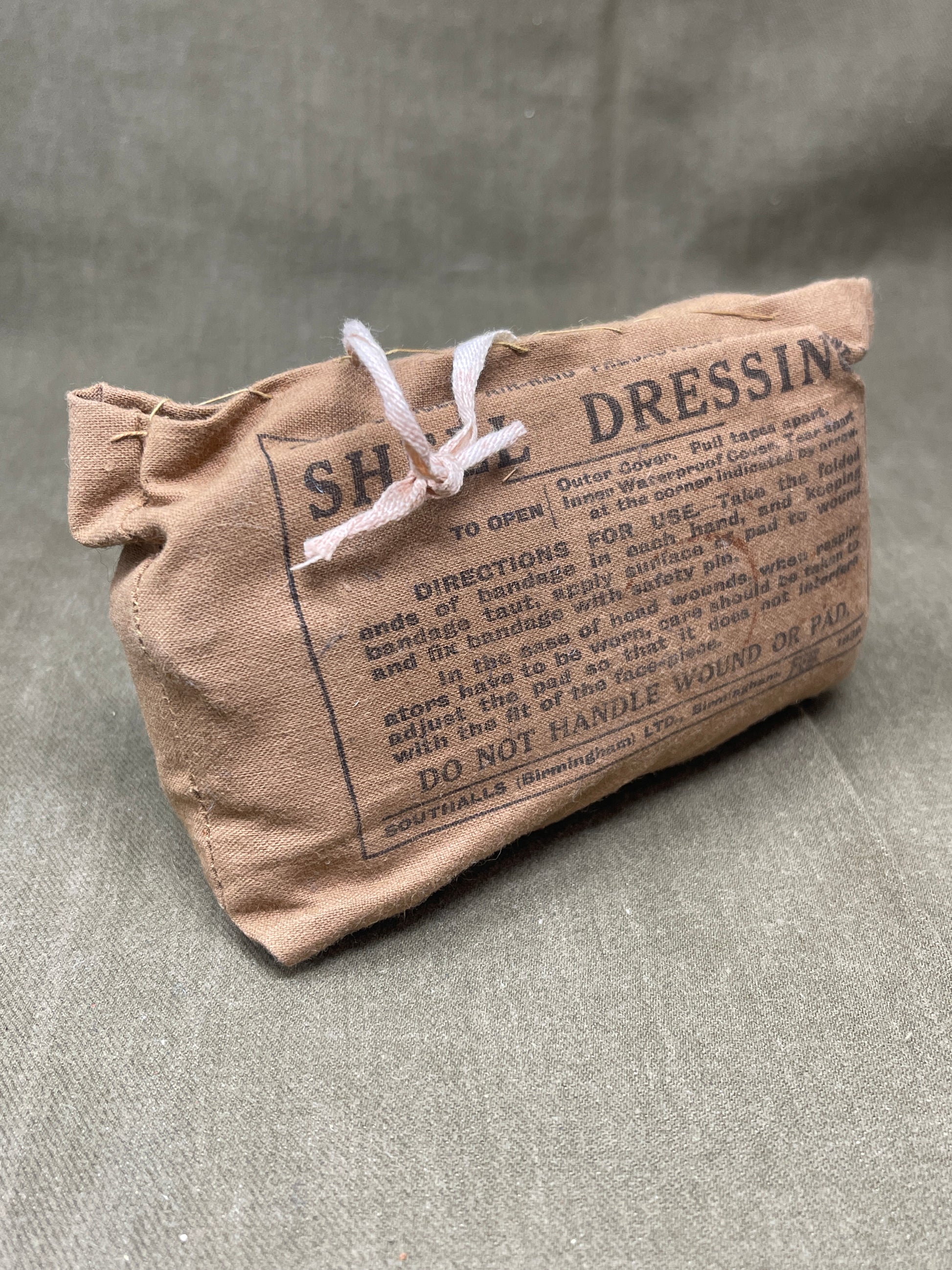 British Army issue  Shell Dressing  Dated 1939