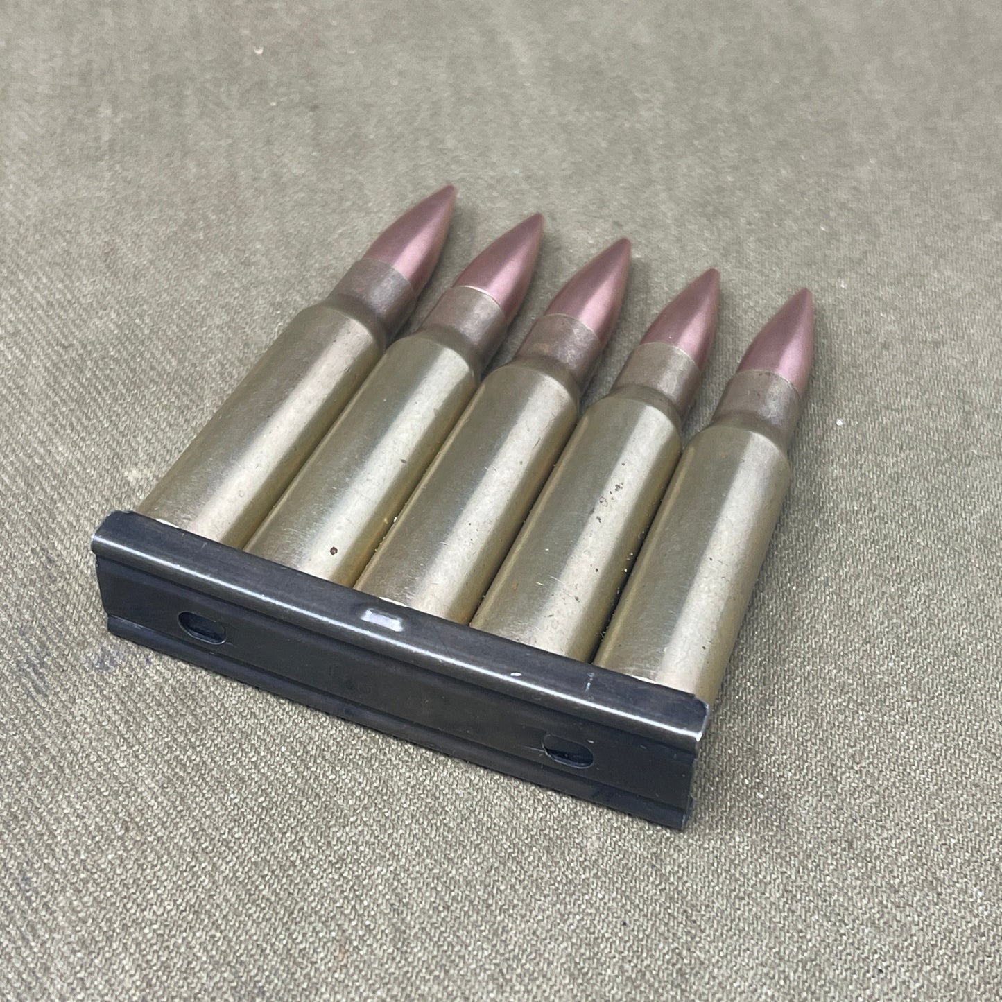 5 x  7.62x51mm FNB Inert Cartridges in Clip