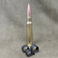 WW2 / Cold War Inert .50 Cal BMG Round with Browning MG Link – Military Display Cartridge