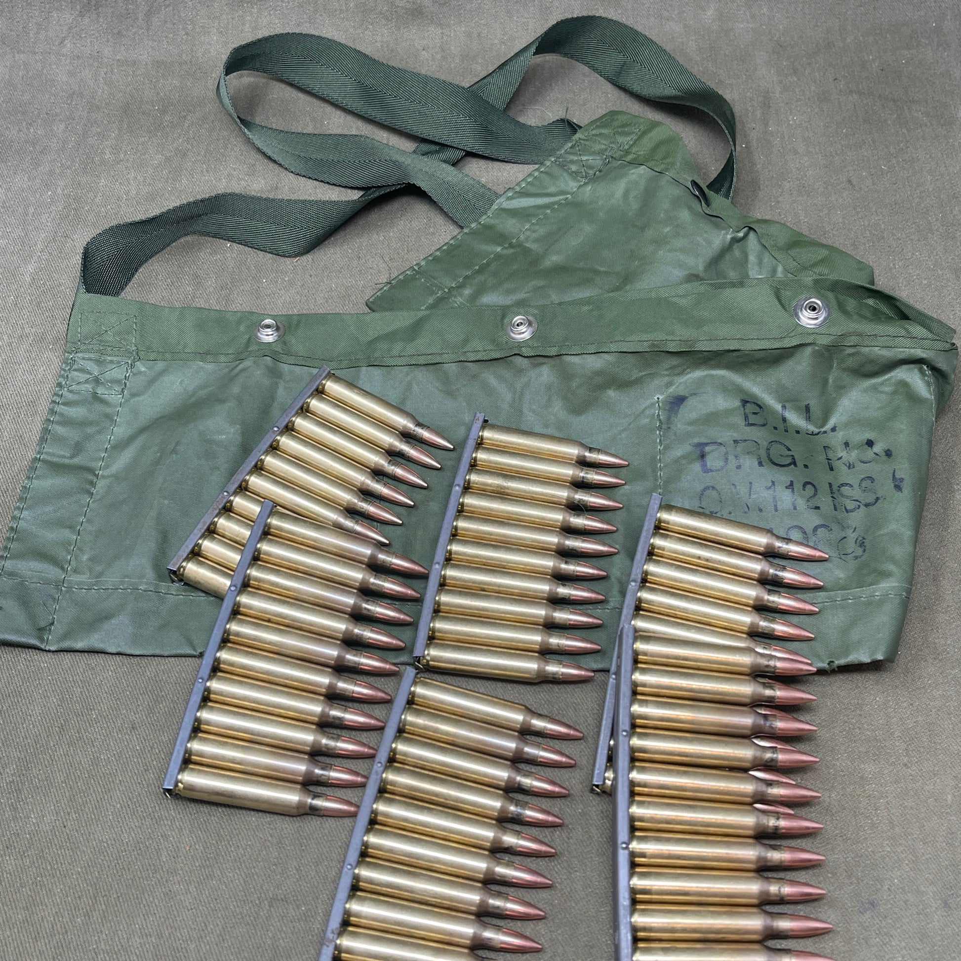 100 x 5.56mm NATO Ammunition Bandolier ( Inert )