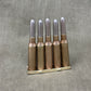 Original Japanese Type 38 Arisaka 6.5mm Inert Rounds on Charger Clip – WW2 / Pre-WW2
