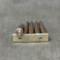 Original Japanese Type 38 Arisaka 6.5mm Inert Rounds on Charger Clip – WW2 / Pre-WW2