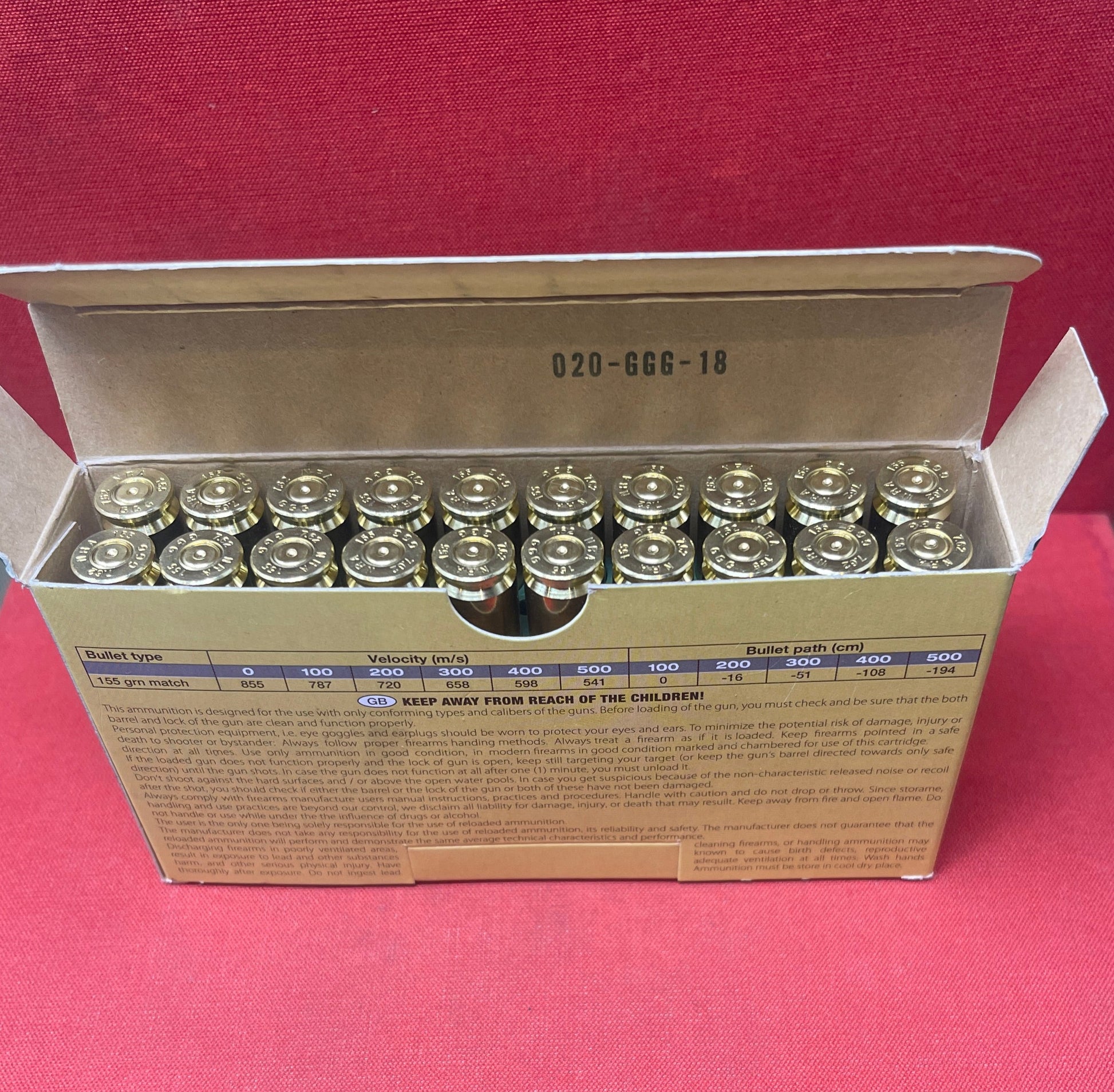 20 x GGG 7.62x51mm Imperial Cartridges