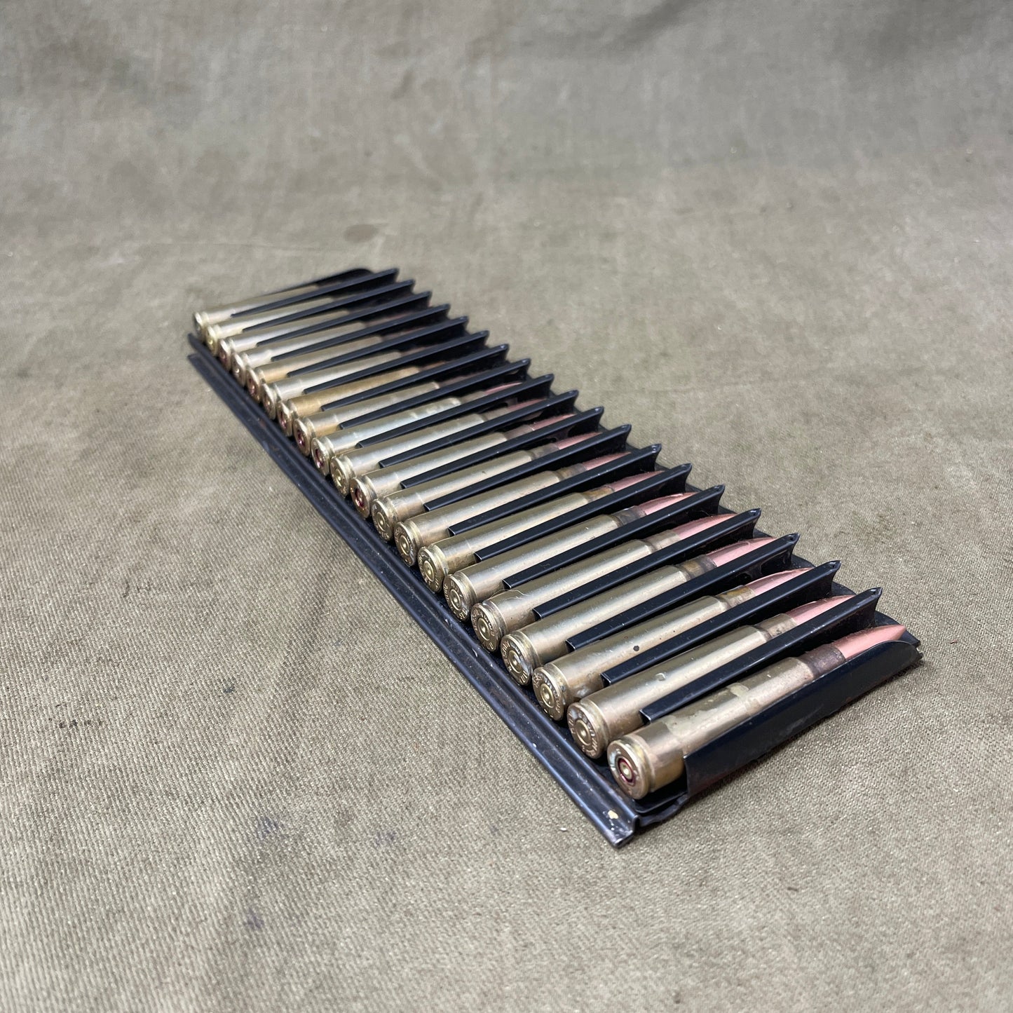 BREDA Machine Gun 7.92mm Inert Stripper Clip 8x57 Mauser Rounds 8mm