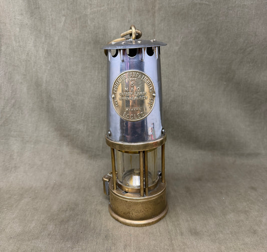 Original Eccles Protector Lamp Lighting Co Ltd Type 6 M & Q Safety Lamp – Approval No. B/28 Mining Lamp
