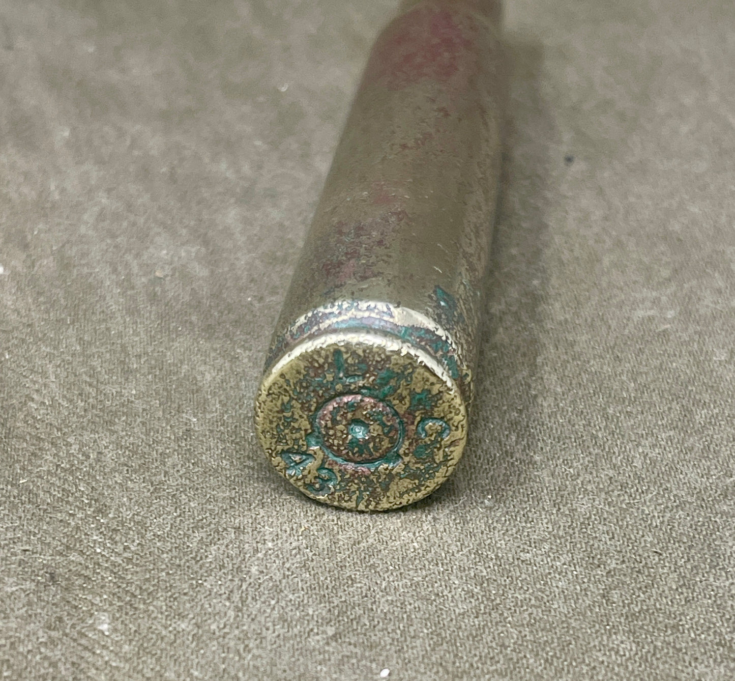 WWII .50 Cal Cartridge Case – 1943 Salt Lake City Arsenal  