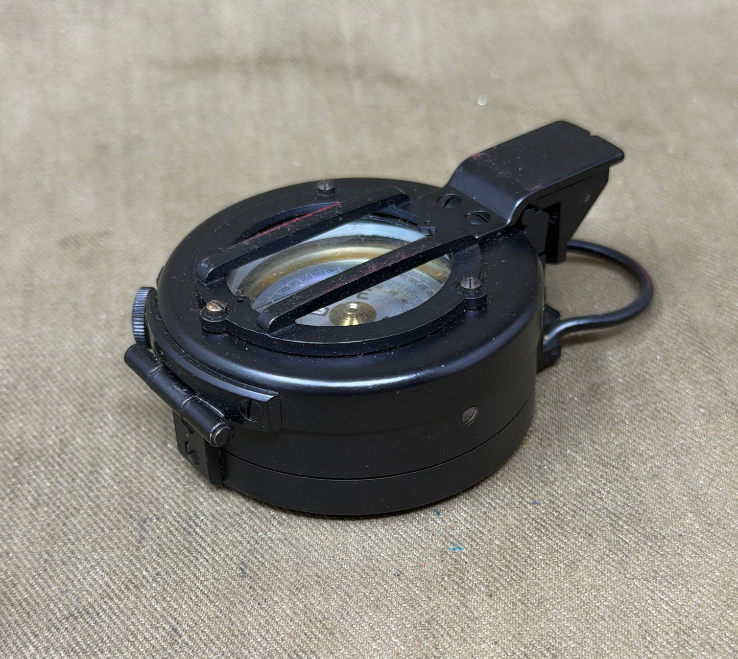 Original British Army M-73 Prismatic Marching Compass Dated August 1976 – Made in UK