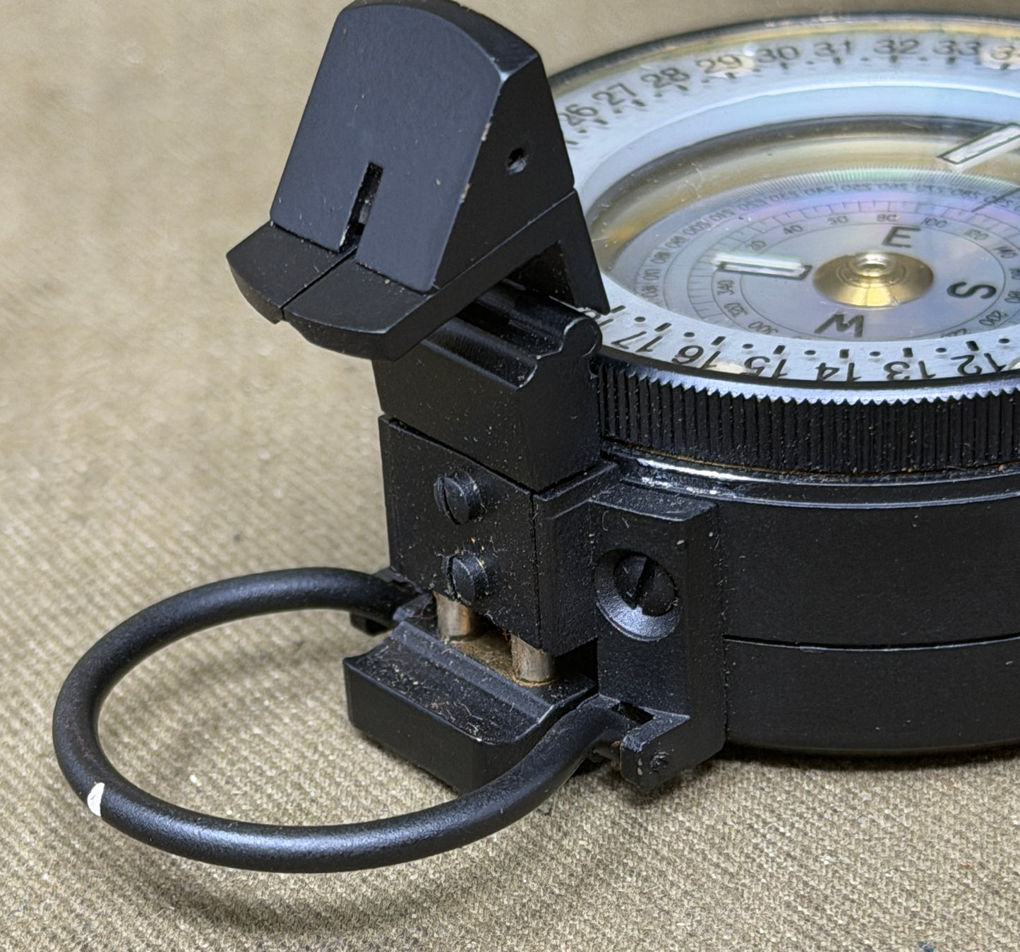 Original British Army M-73 Prismatic Marching Compass Dated August 1976 – Made in UK