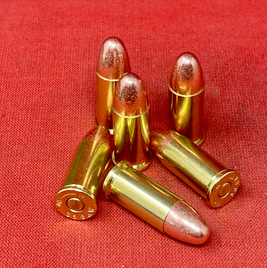 6 x.380 Smith & Wesson Inert Round Brass