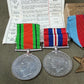 Original WWII Medal Group to Mr S Crawford – Africa Star, Italy Star & Named OHMS Issue Box