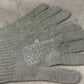 Original WWII British Army Khaki Wool Gloves – Knitted Issue Gloves Size 4 Large