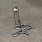 Original WWII British A.R.P. Air Raid Precautions Whistle by J. Hudson & Co, Birmingham with Original Chain