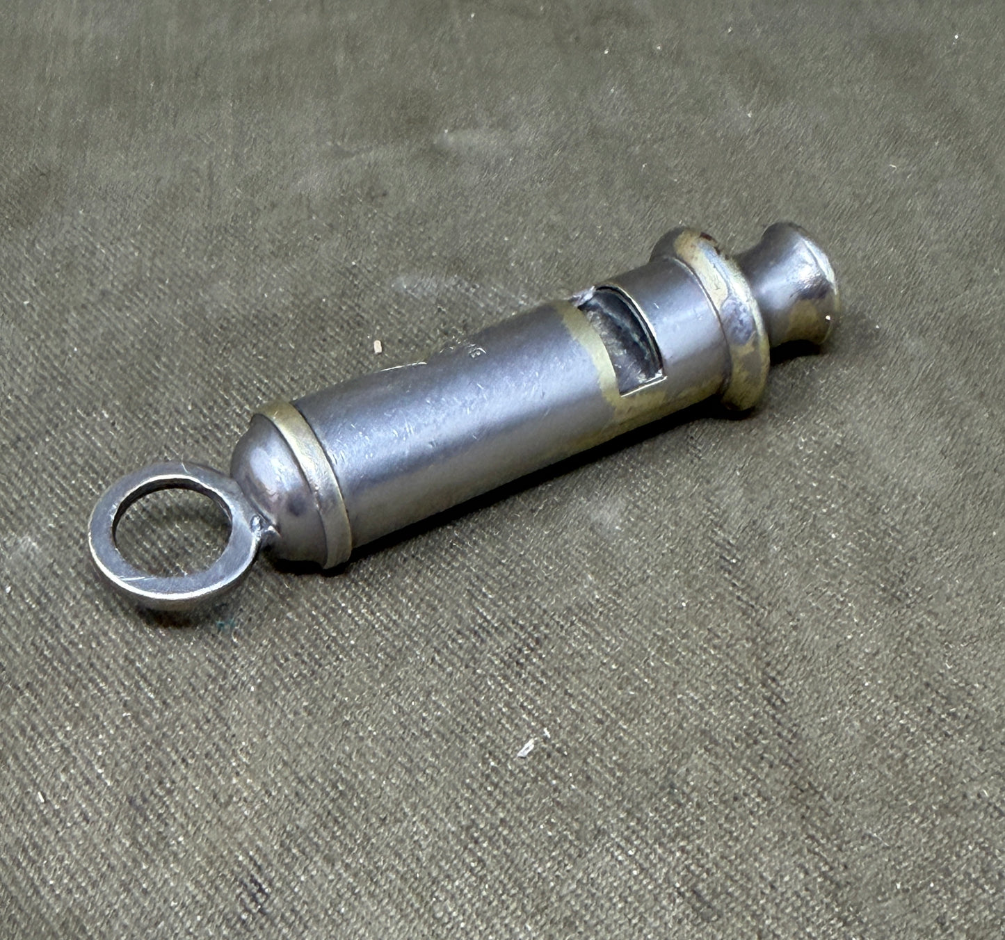 Original WWII British A.R.P. Air Raid Precautions Whistle by J. Hudson & Co, Birmingham