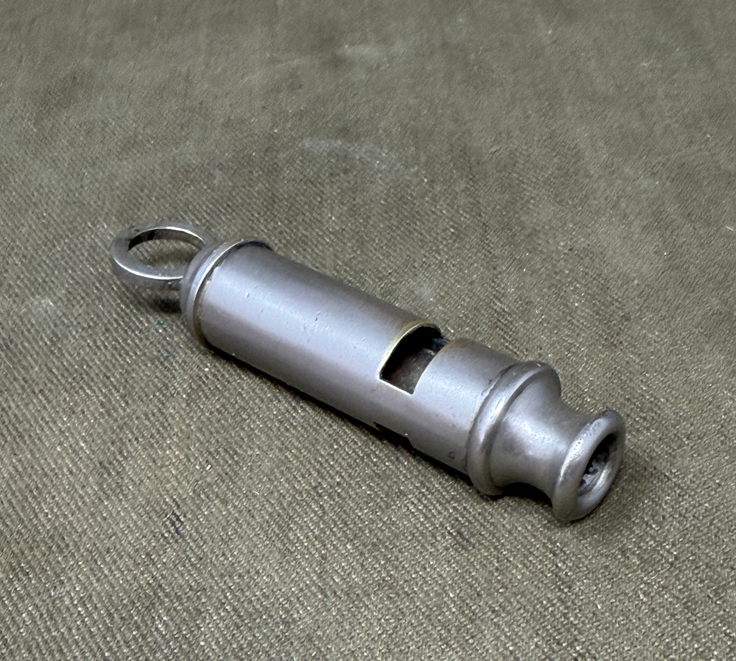 Original WWII British Army General Service Whistle Dated 1943 by J. Hudson & Co Birmingham – Broad Arrow Marked