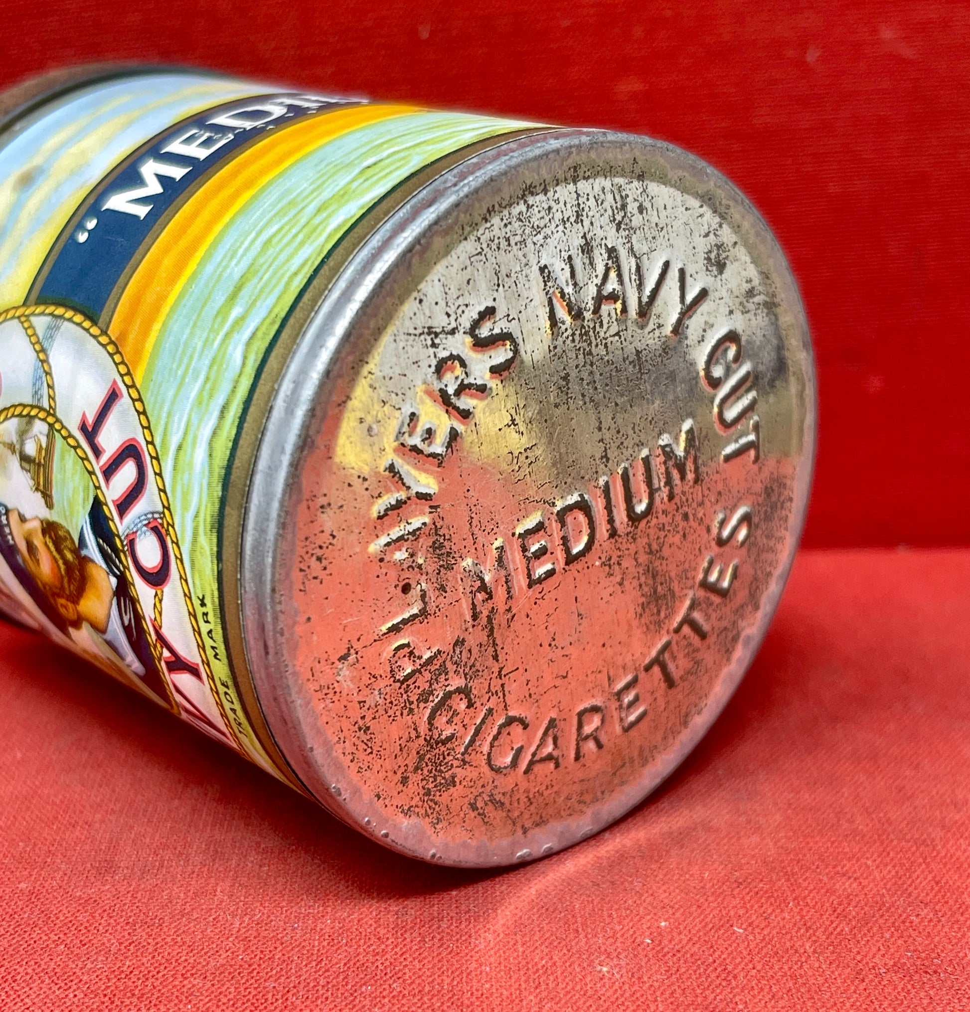Tin of 50 Player's Navy Cut Medium Cigarettes, Unopened