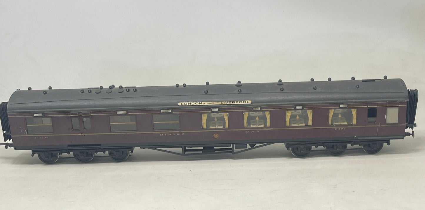  0 Gauge LMS Maroon Stanier 3rd Coach 